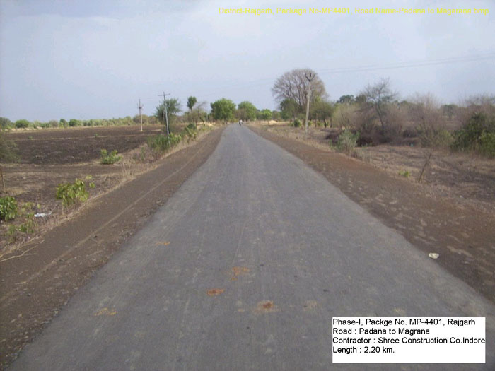 District-Rajgarh, Package No-MP4401, Road Name-Padana to Magarana